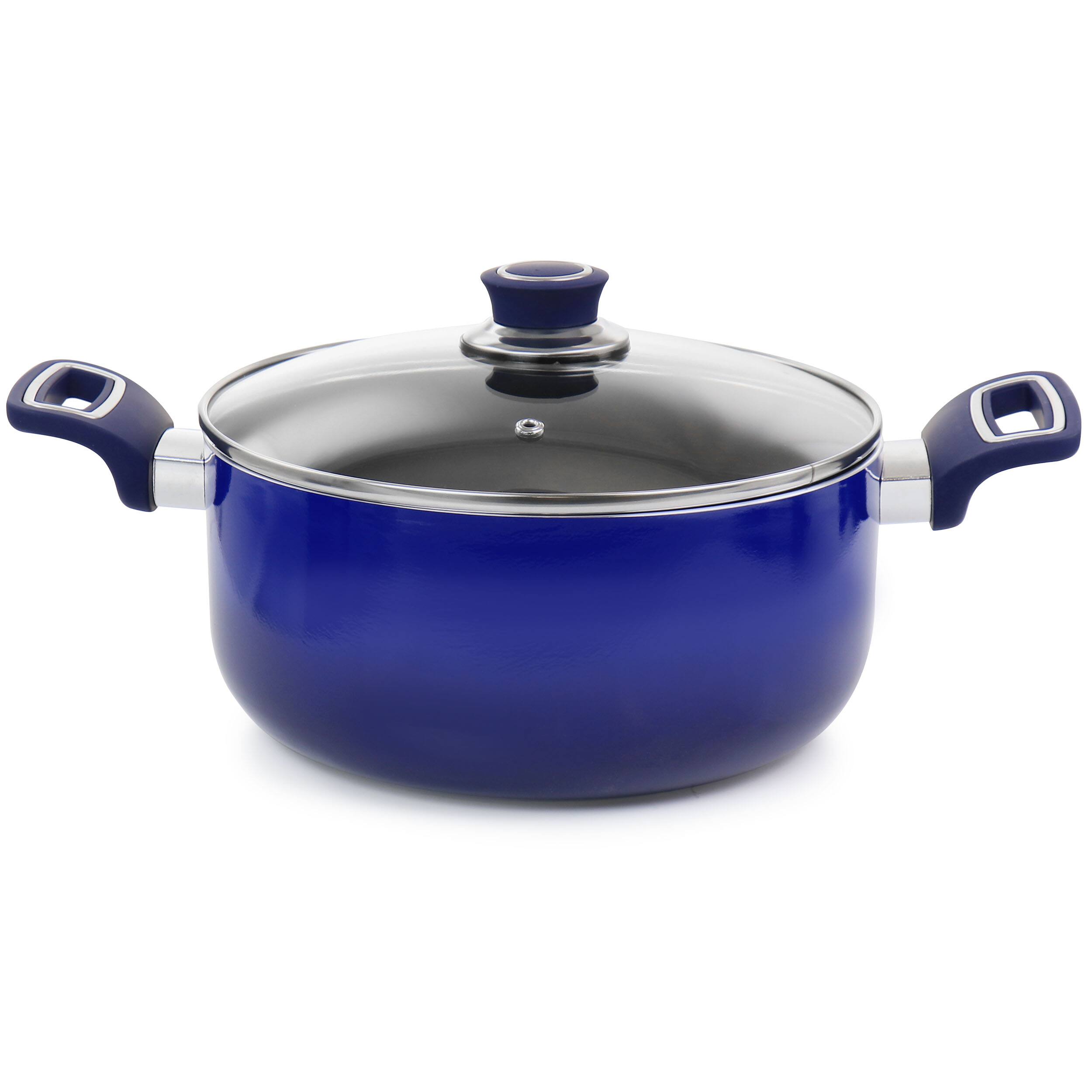 Alt View 2. Oster - Oster 7 Piece Non Stick Aluminum Cookware Set in Blue - Blue.