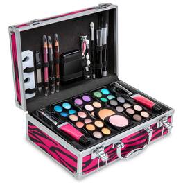 Vokai - Makeup Kit Set, 51-Piece Makeup Set with Case and Carrying Handle - Red Zebra