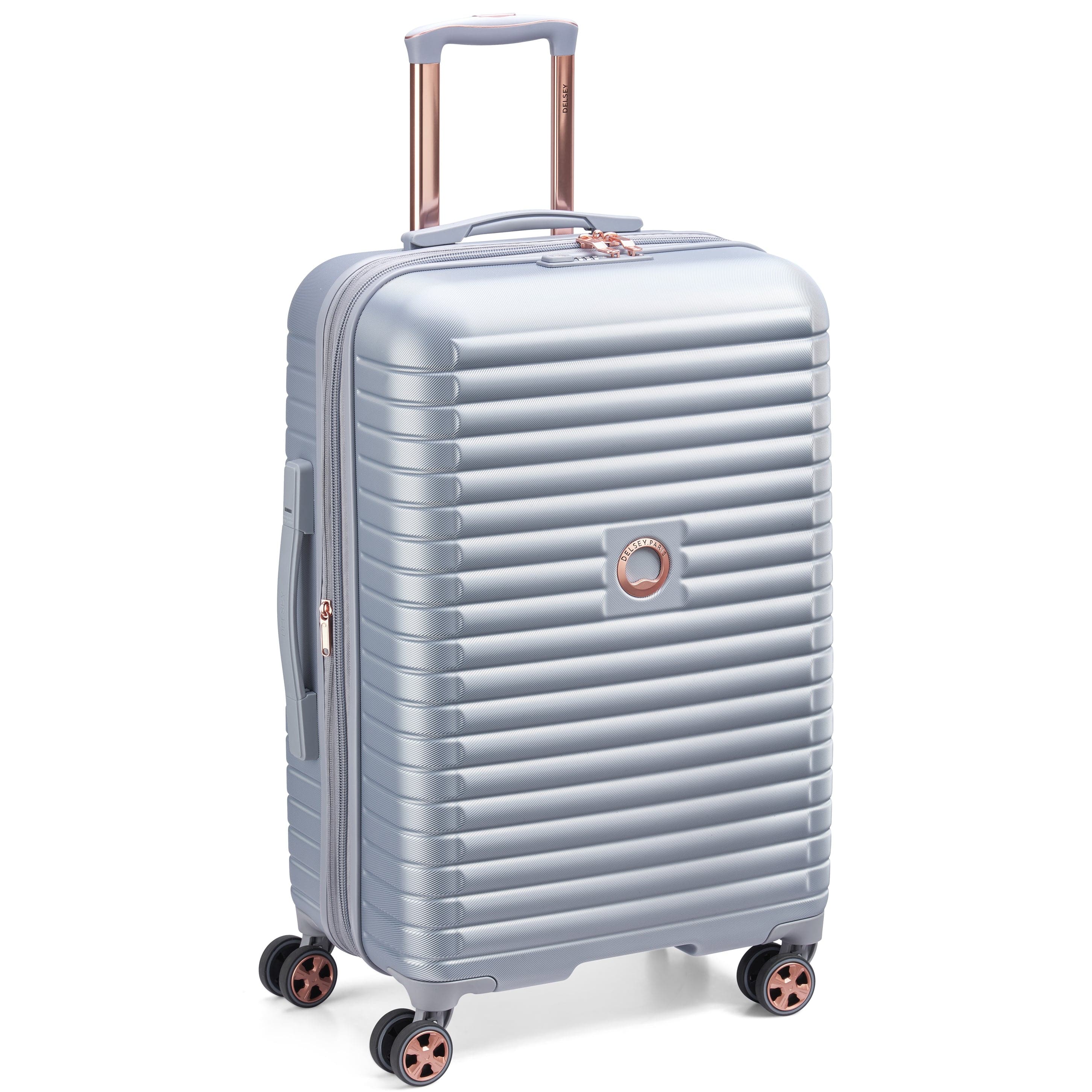 Photos - Luggage Delsey Cruise 3.0 Checked Expandable Spinner - 24" Medium - Platinum
