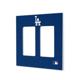 Keyscaper - Los Angeles Dodgers Solid Double Rocker Light Switch Plate - Multicolor