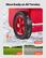 Move Easily on All Terrains 6 in abrasion-resistant wheels Snowfield Grass Concrete