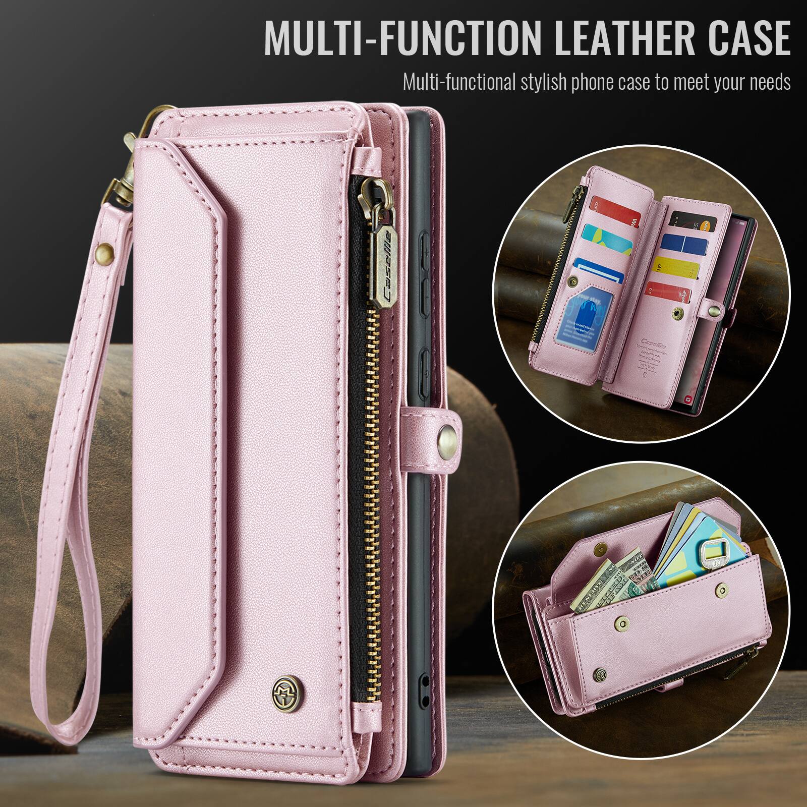 MULTI-FUNCTION LEATHER CASE  
Multi-functional stylish phone case to meet your needs