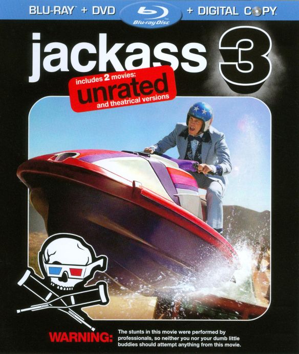  Jackass 3 [Rated/Unrated] [2 Discs] [Includes Digital Copy] [Blu-ray] [2010]