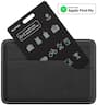 Zike - Apple Find My Certified SmartCard, Slim Wallet Tracker, IPX7 Waterproof, Wireless Rechargeable Bluetooth Item Finder - Black