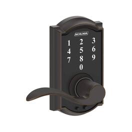 Schlage - Steel Electric Touch Screen Entry Lock - Aged Bronze