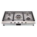 LG - SIGNATURE 36-in Wide Built-In Smart Gas Cooktop with 5 Burners, 24K BTU UltraHeat Dual Burner and LED Illuminated Knobs - Stainless Steel