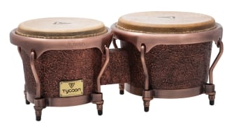 Tycoon Percussion - Master Terra Cotta 7-Inch and 8.5-Inch Siam Oak Bongo Drum Set with Water Buffalo Skin Heads, Deluxe Hoops and Wrench price history on PriceWatchPro