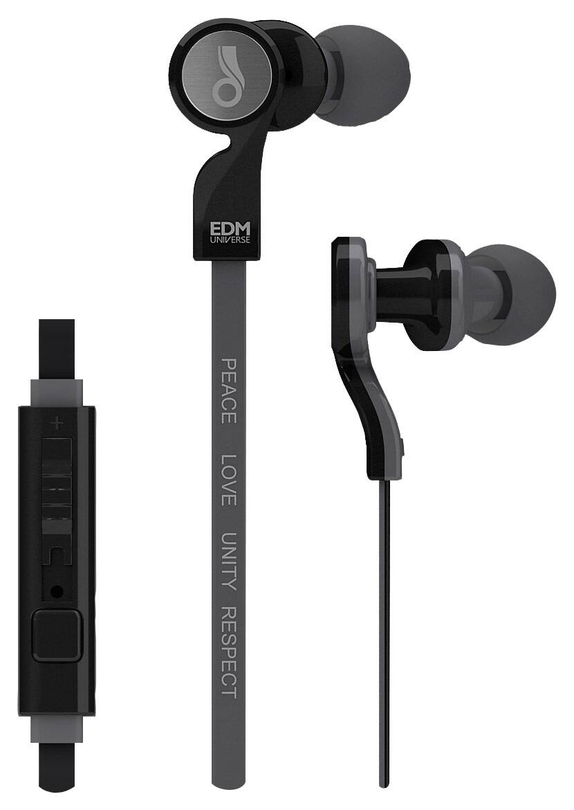 Front. MEE audio - EDM Universe Earbud Headphones - Black.