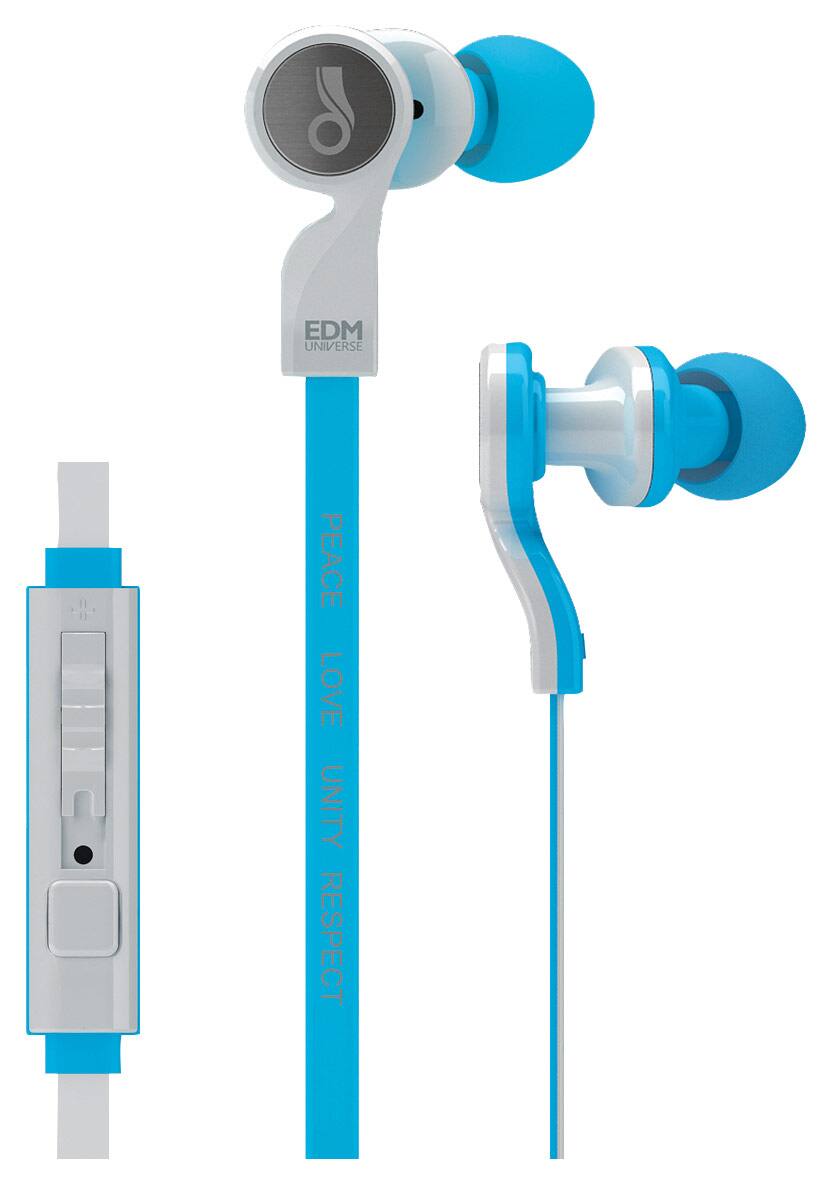 Front. MEE audio - EDM Universe Earbud Headphones - Blue.