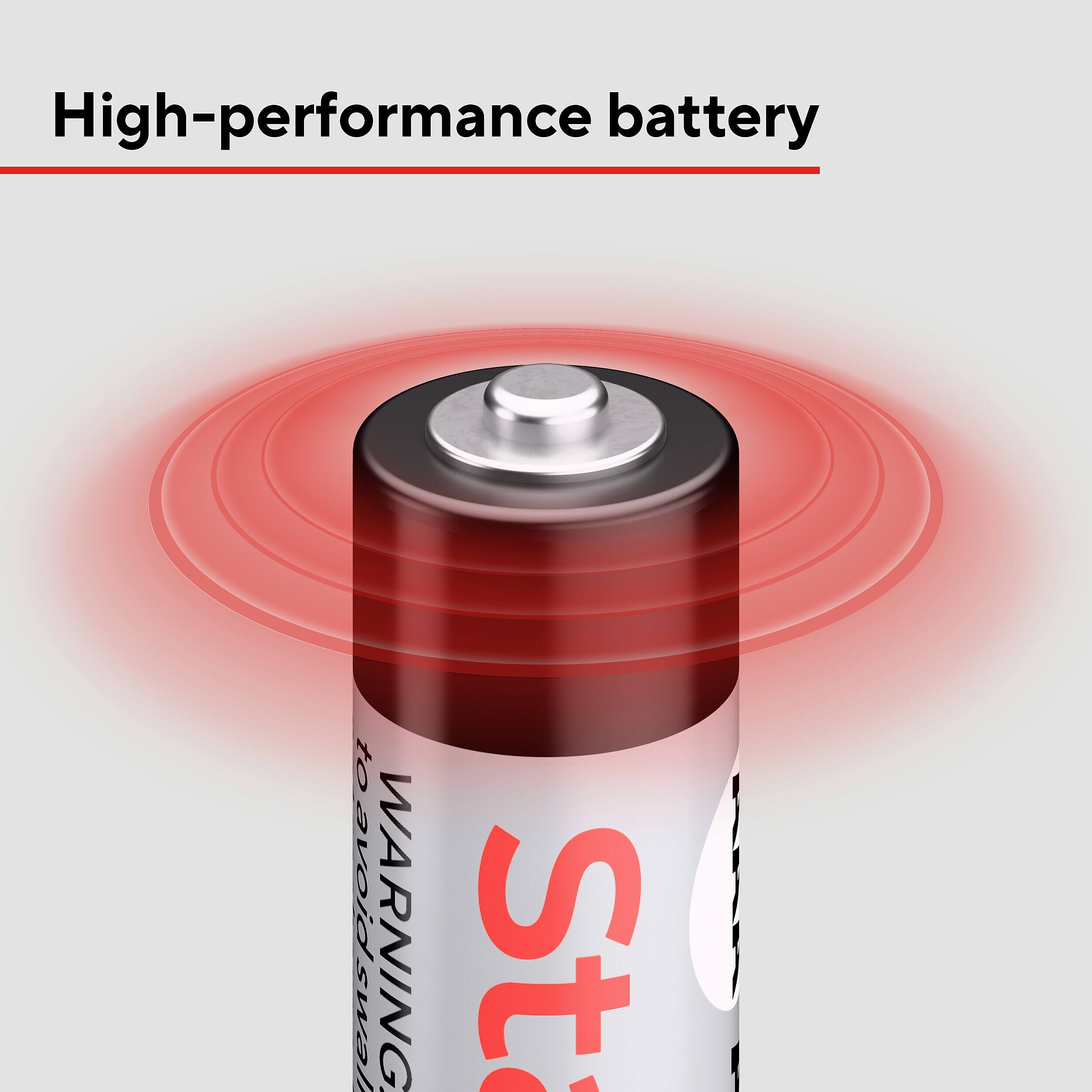 High-performance battery  
to avoid sway  
WARNING