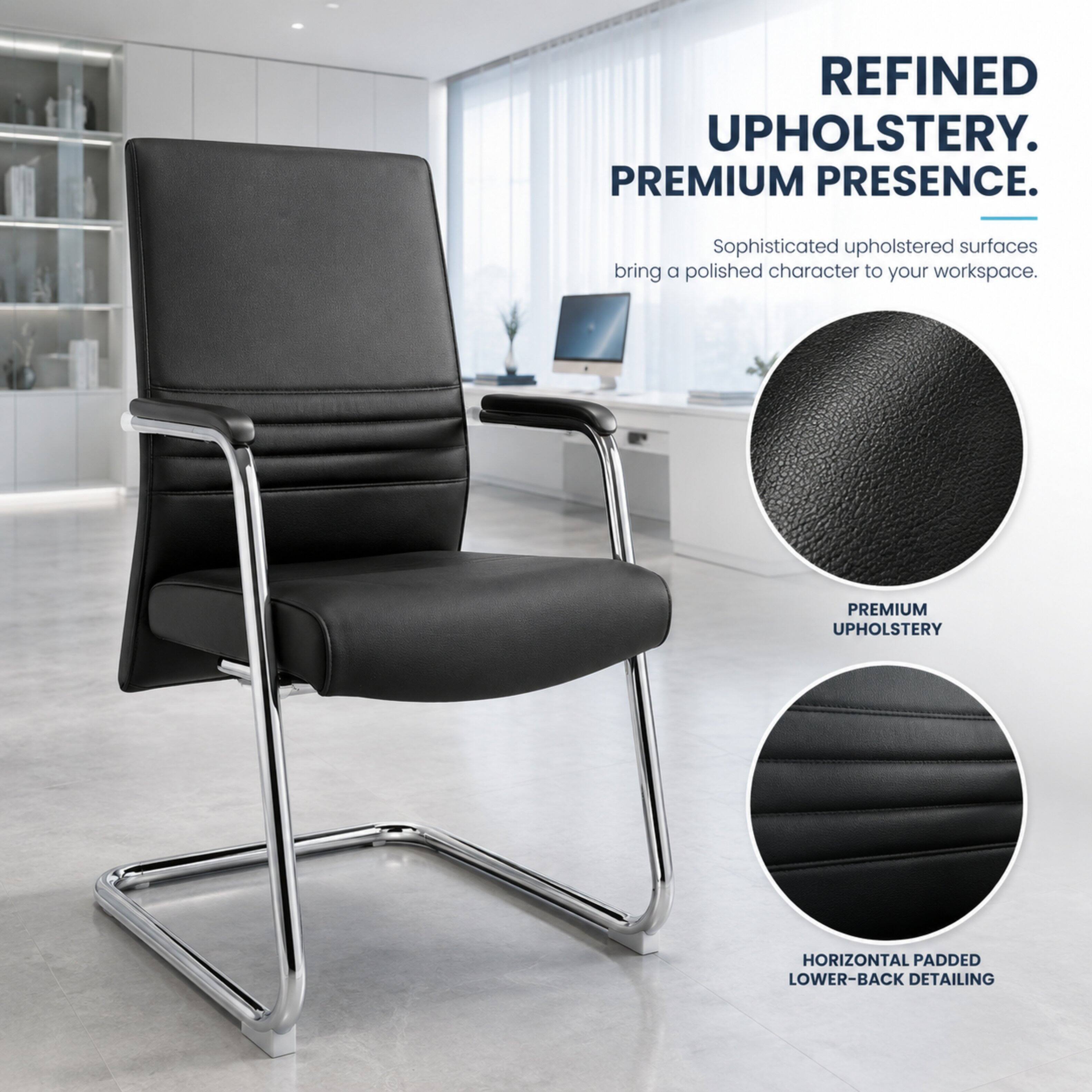 REFINED UPHOLSTERY. PREMIUM PRESENCE.

Sophisticated upholstered surfaces bring a polished character to your workspace.

PREMIUM UPHOLSTERY

HORIZONTAL PADDED LOWER-BACK DETAILING