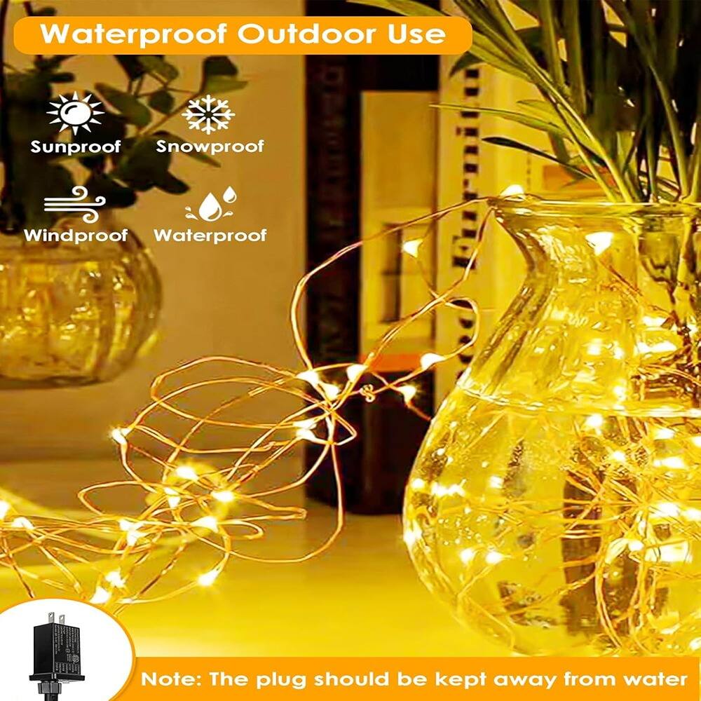 Waterproof Outdoor Use

- Sunproof
- Snowproof
- Windproof
- Waterproof

Note: The plug should be kept away from water