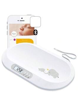 Pacoar Cade - Digital scale tare function ideal for fitness tracking, Durable Construction, Space-Saving, Advanced Technology - Baby Scale with Bluetooth
