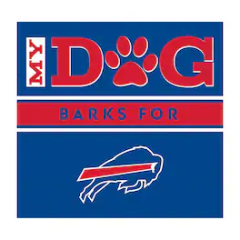 Imperial - Buffalo Bills 10" x 10.5" Dog Barks Wall Art - Multicolor