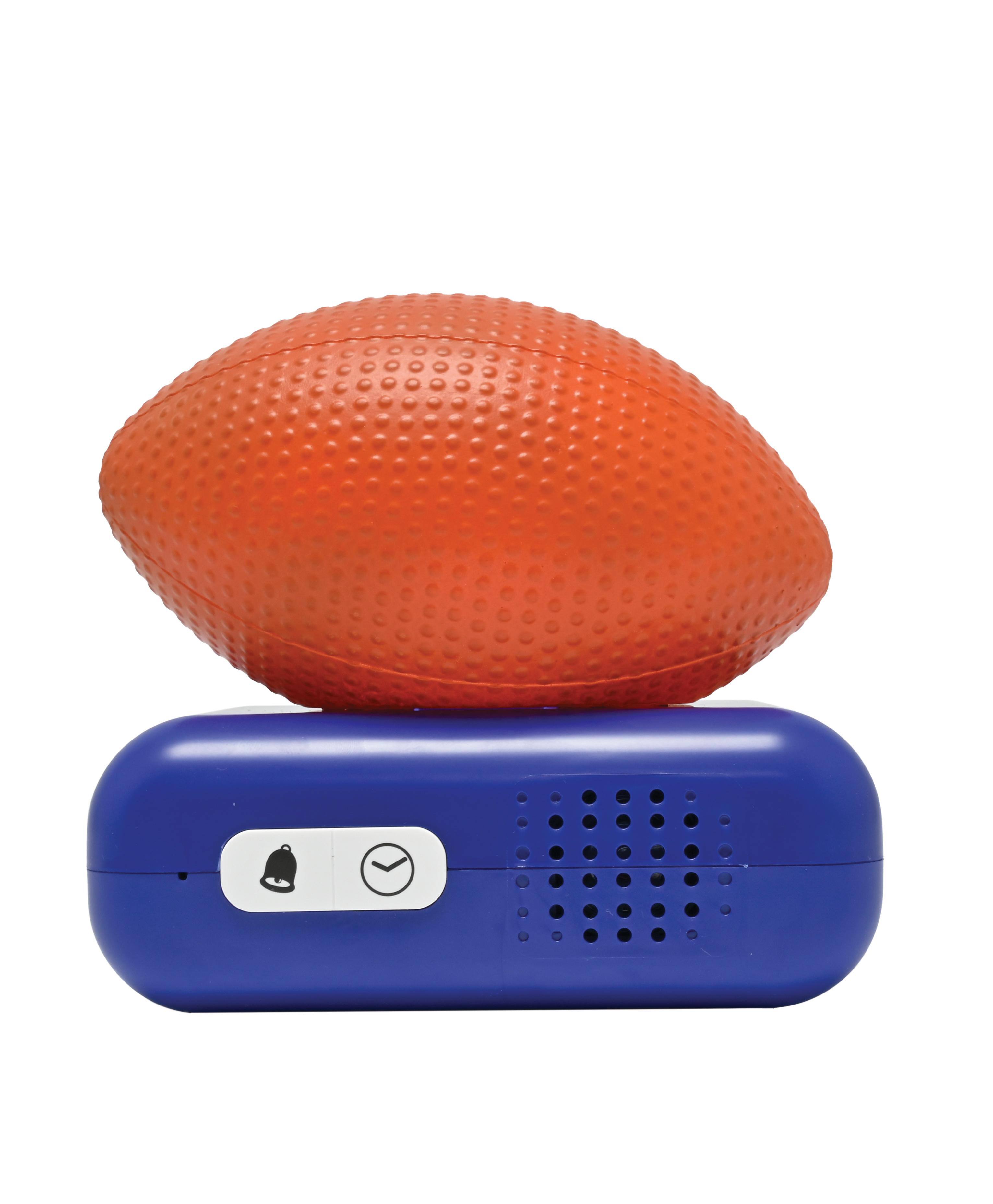 Alt View 10. Lexibook - Digital Alarm Clock with 3D American Football Night Light and Sound Effects - ORANGE.