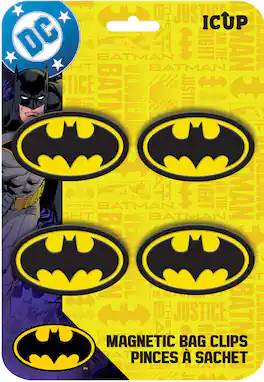 PopMarket - DC Comics Batman Magnetic Bag Clips (4 Pack) - COLLECTIBLES - Multicolor