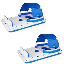 Bestway - Hydro-Force Tropical Breeze Inflatable Party Island Water Float, 2 Pack