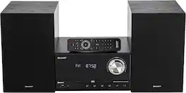 Sharp - XL-B530 Bluetooth CD Stereo Speaker System – Black Oak