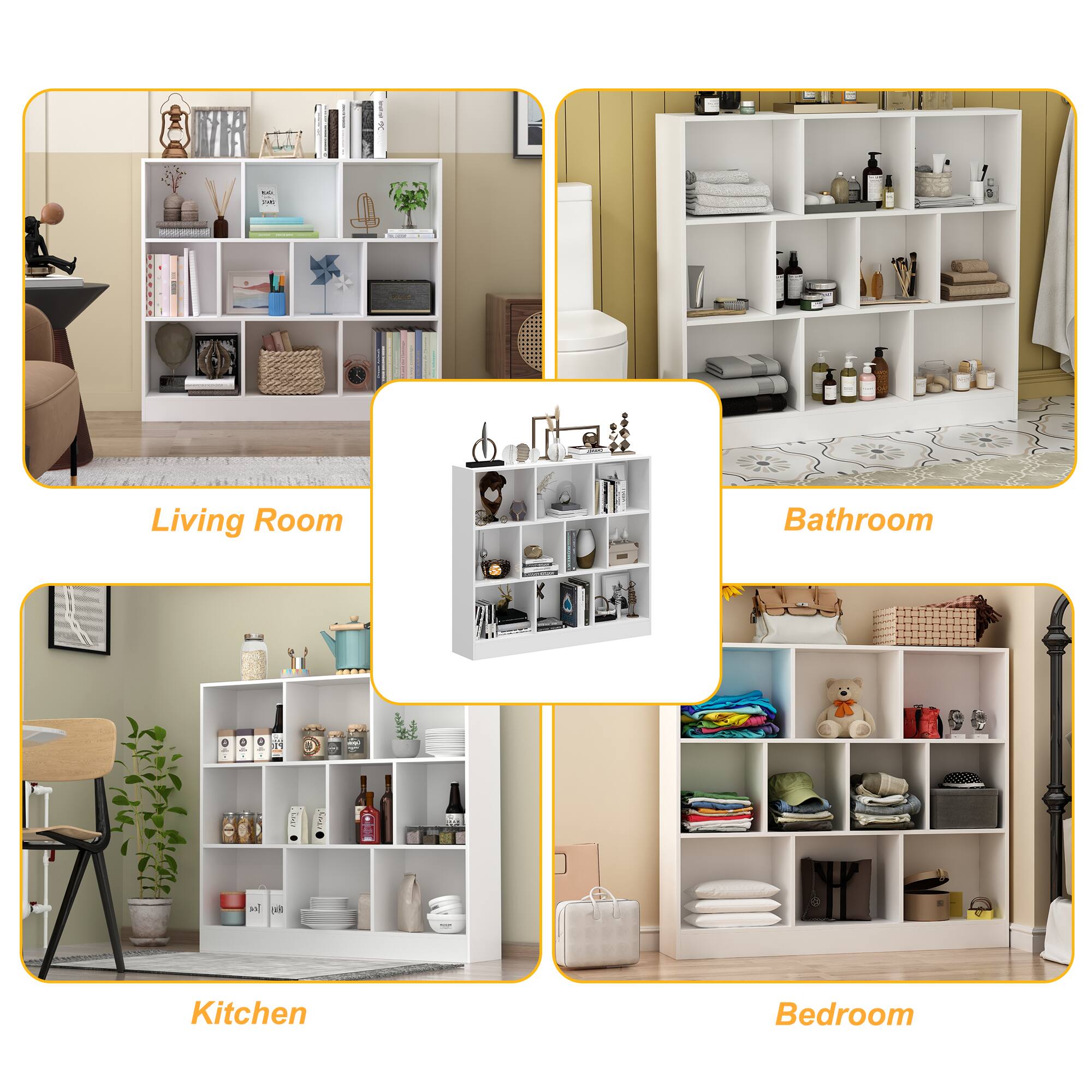 - Living Room
- Bathroom
- Kitchen
- Bedroom