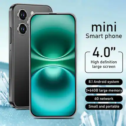 mini Smart phone
4.0" High definition large screen
8.1 Android system
3+64GB large memory
4G network
Small and portable