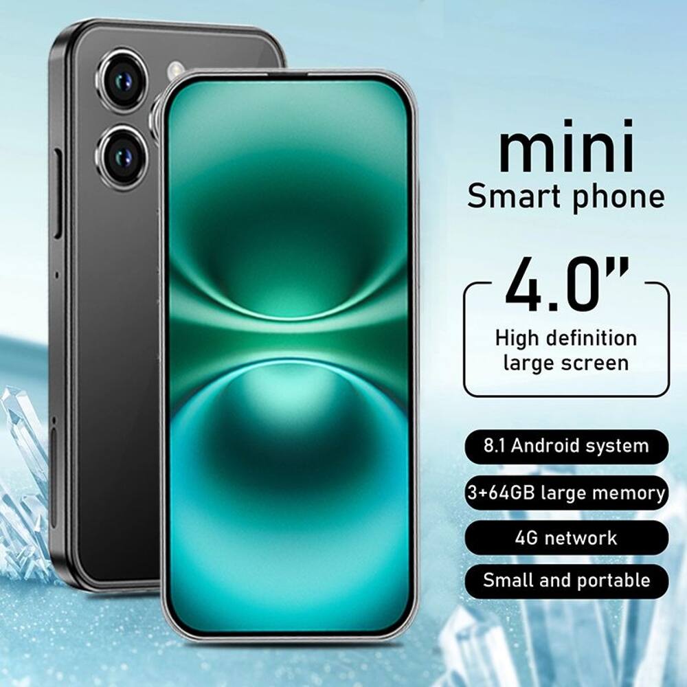 mini Smart phone  
4.0" High definition large screen  
8.1 Android system  
3+64GB large memory  
4G network  
Small and portable
