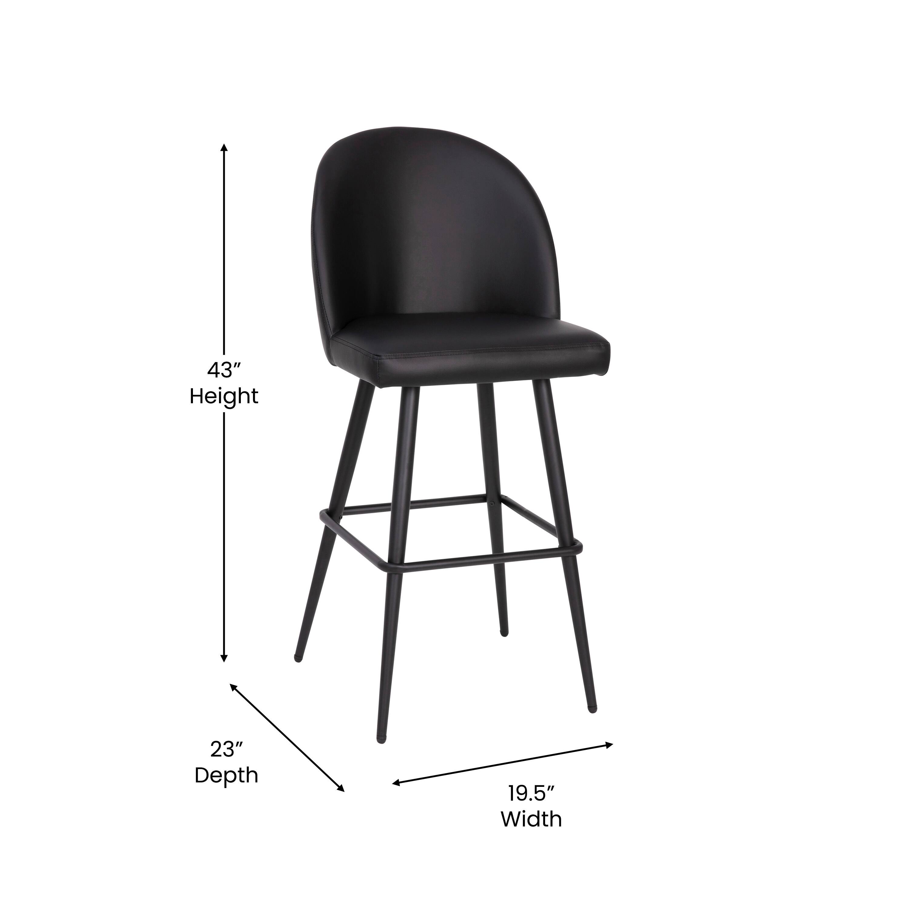 43" Height, 23" Depth, 19.5" Width