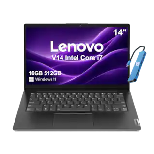 Lenovo - V14 Gen 4 14" FHD Business Laptop - Intel 10-Core i7-13620H - 16GB Memory - 512GB SSD - Windows 11 - Black