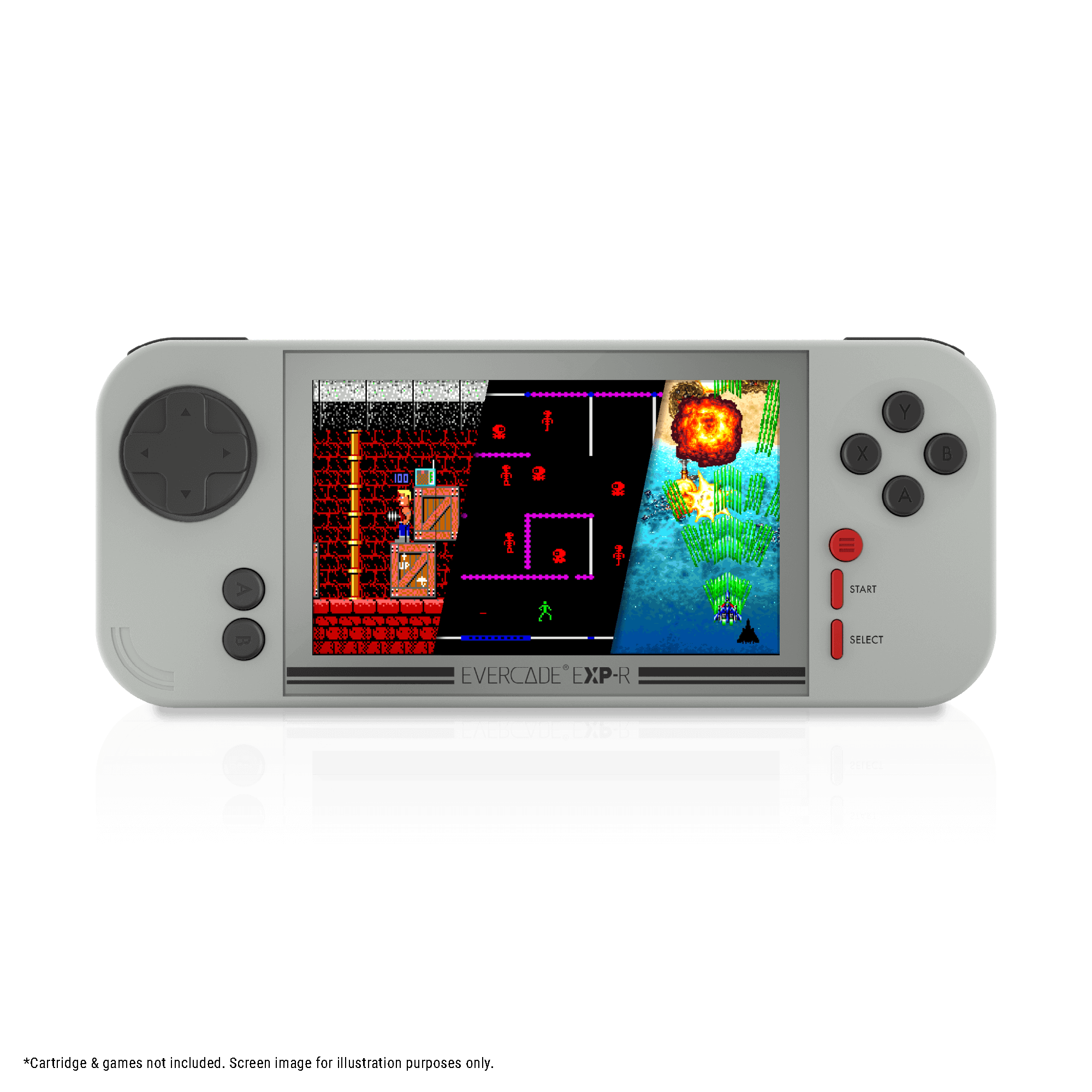 S X Y a 40 TRN 2 A 1 2 = |   o  START SELECT EVERCADE EXP-R R EEBCVD. X-B w8B n
