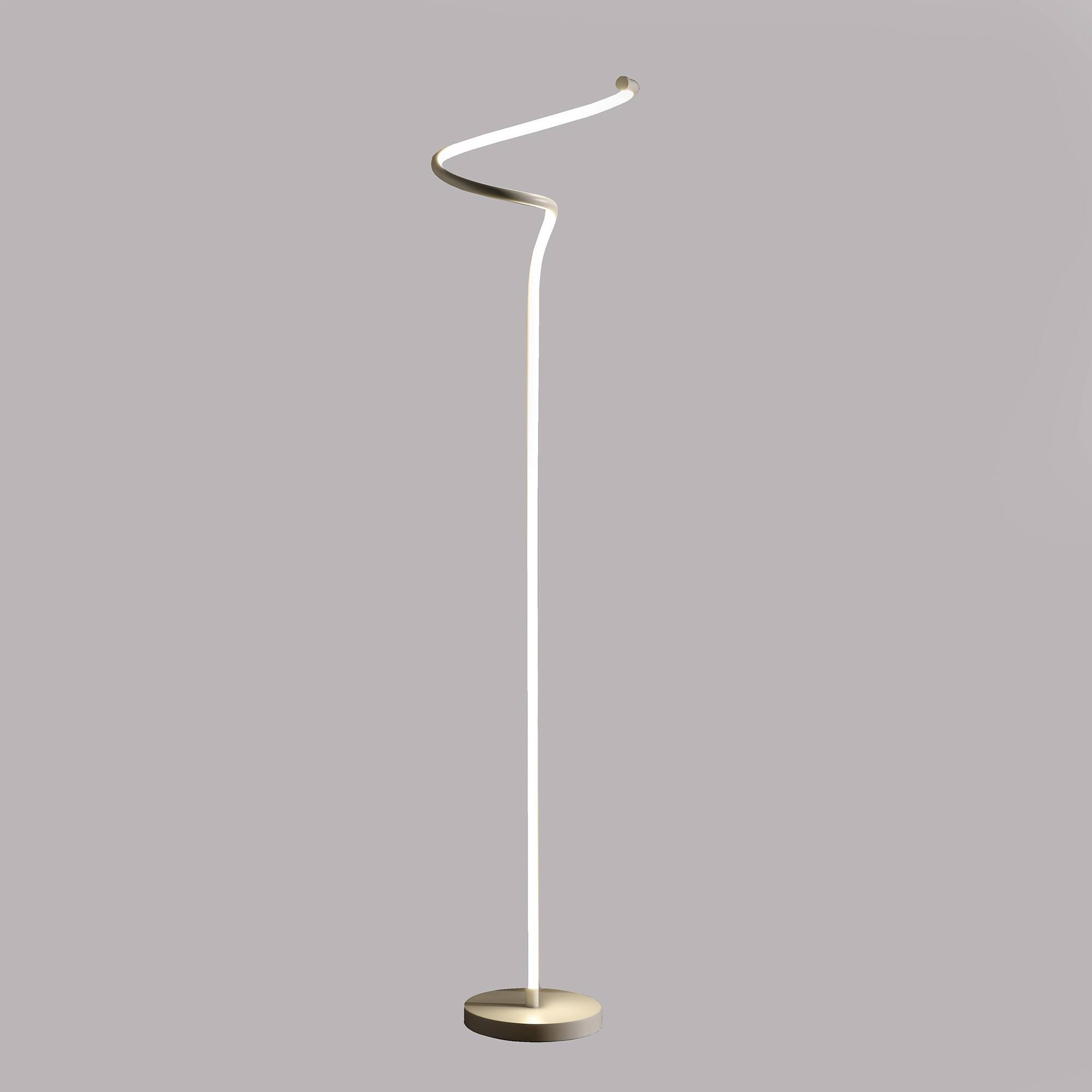 Left. Hivvago - Hivvago 51 Inch White LED Novelty Floor Lamp With White - White.