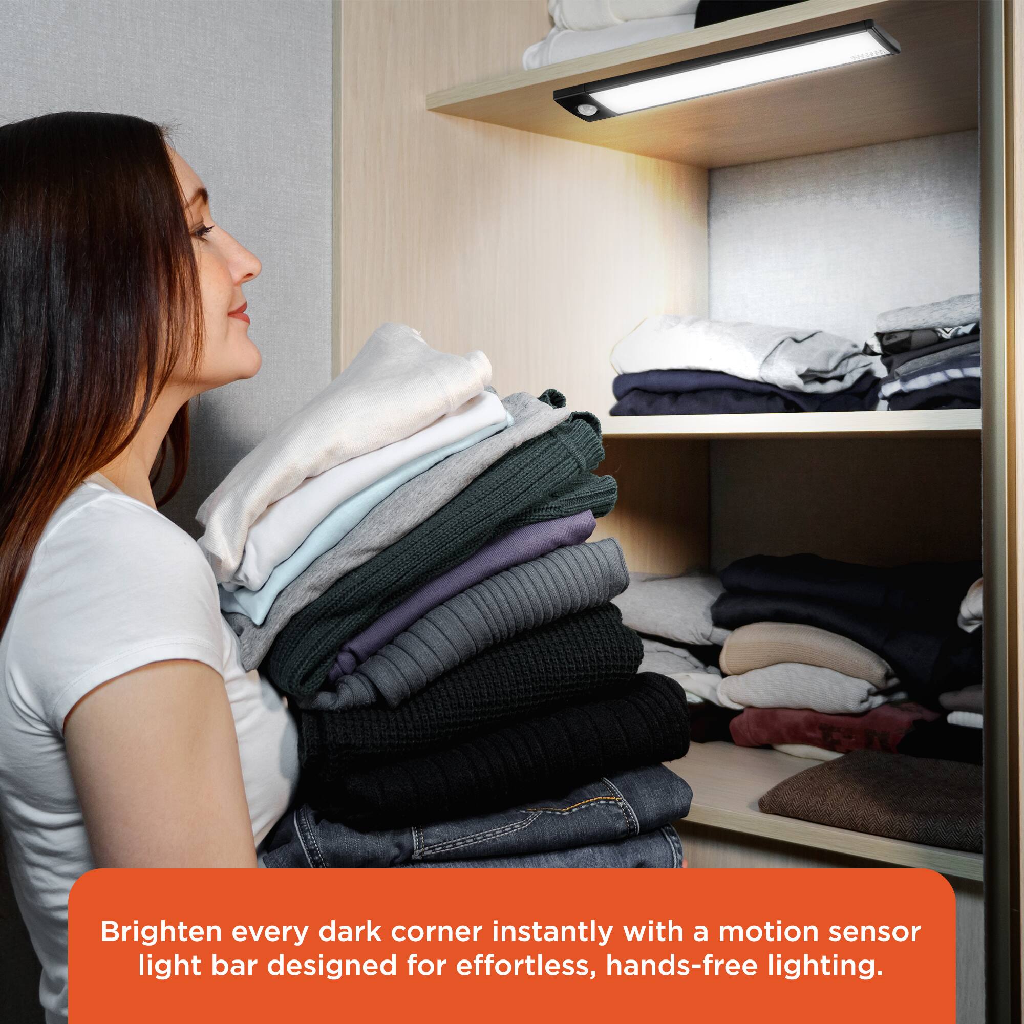 Brighten every dark corner instantly with a motion sensor light bar designed for effortless, hands-free lighting.
