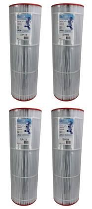 Unicel - C-9415 Replacement 150 Sq Ft Pool Filter Cartridge, 175 Pleats, 4 Pack