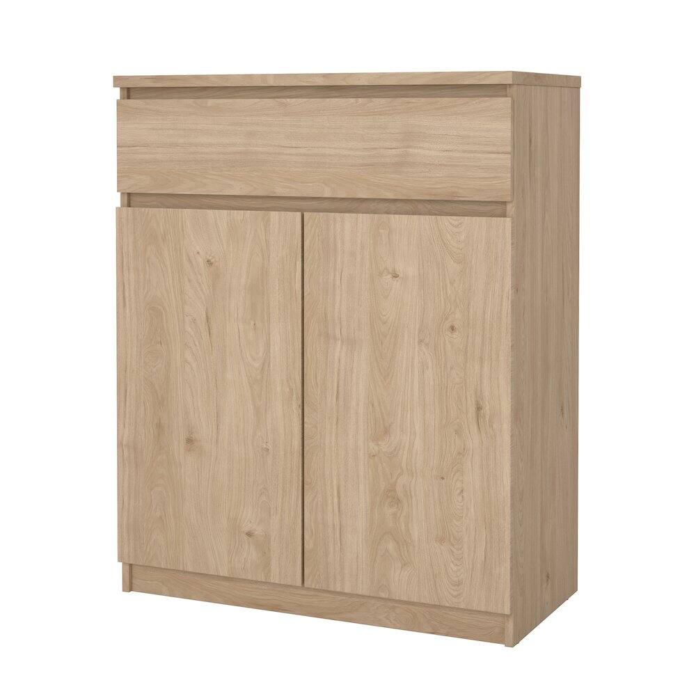 Front. Tvilum - Scottsdale 1 Drawer, 2 Door Sideboard, Jackson Hickory - Brown.