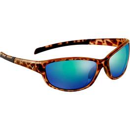 Callaway - Golf Polarized Golf Sunglasses - Harrier - Leopard/Gray/Green Flash Mirror - Leopard,Gray,Green