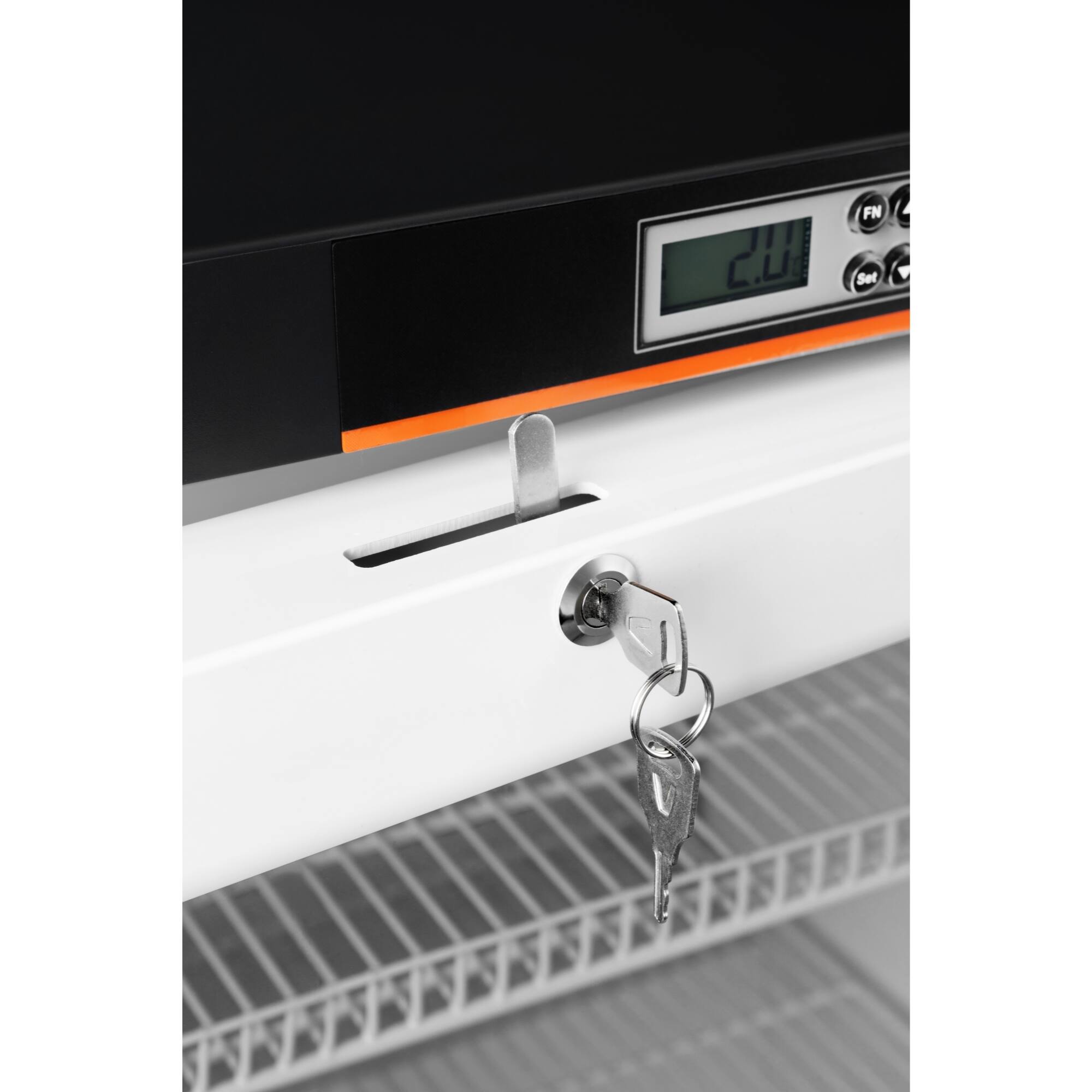 Alt View 6. Koolmore - 4.5 cu. ft. Countertop Medical Pharmacy Refrigerator With Multi-Level Emergency Alarms in White, UL Listed - White.