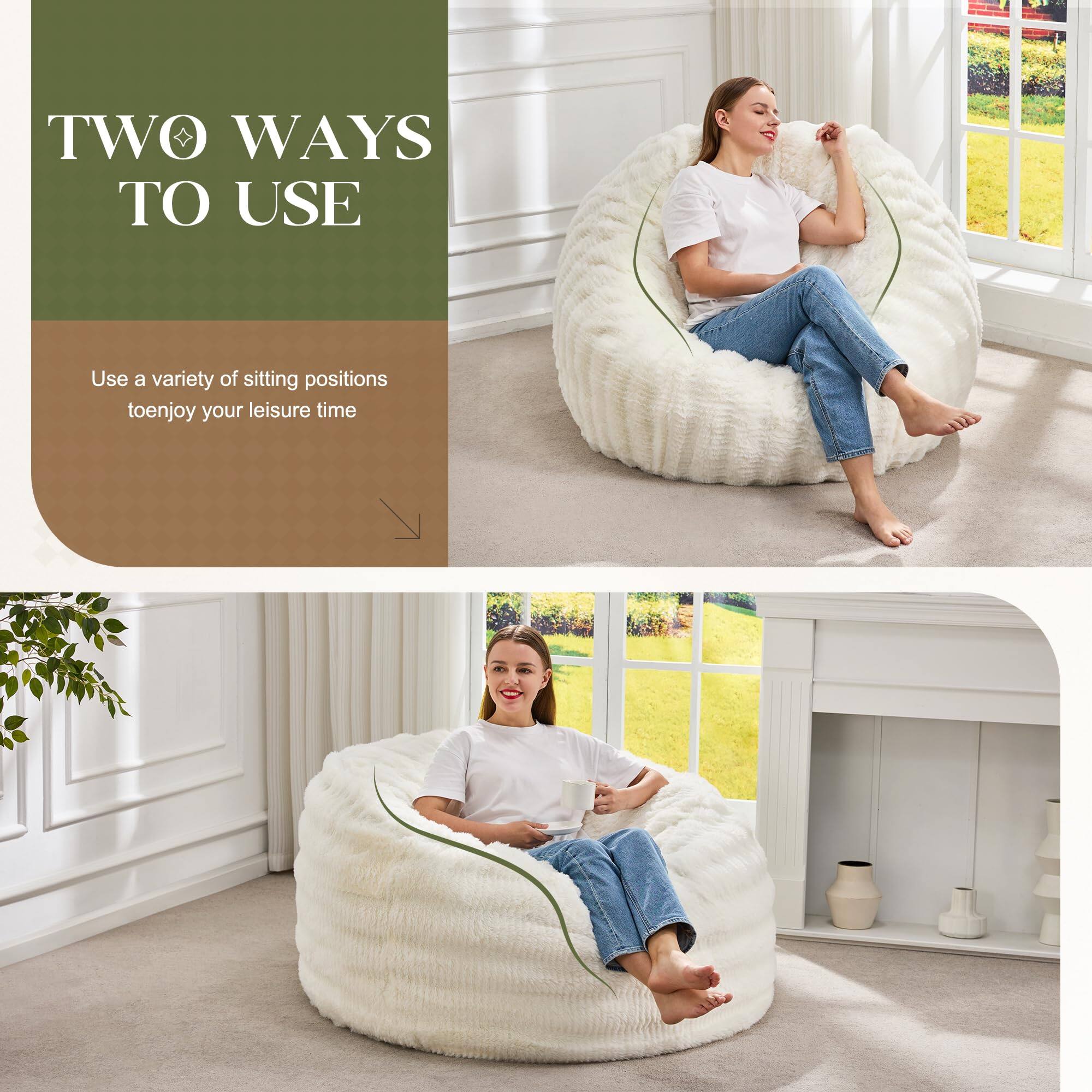 TWO WAYS TO USE

Use a variety of sitting positions to enjoy your leisure time