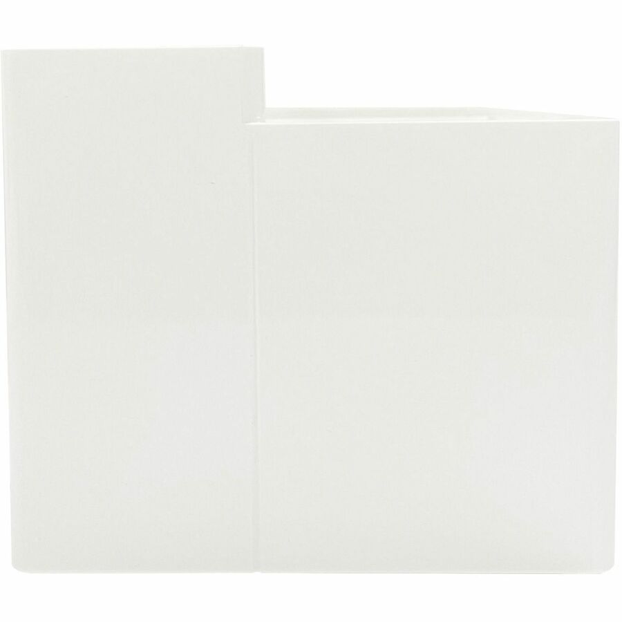 Angle. Business Source - Business Source Multi Grid Desktop Organizer 7 Compartment 1 Drawer 3.90 x 8.90 x 4.80 Desktop Storage Drawer White - White.
