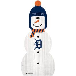 Fan Creations - Detroit Tigers 31'' Snowman Leaner - White