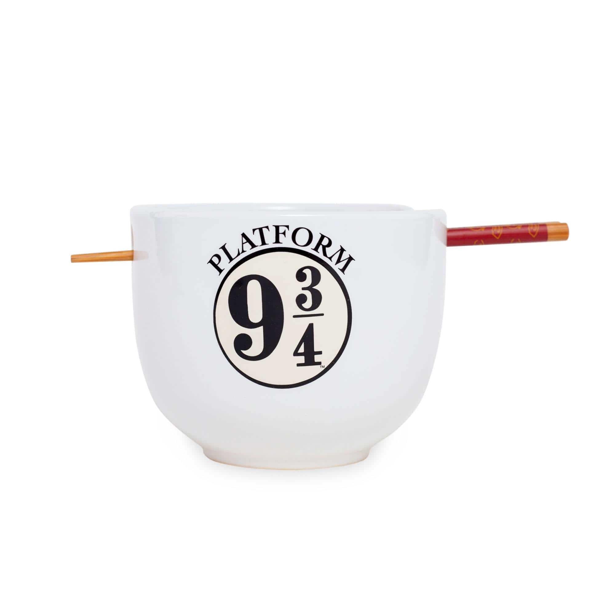 Silver Buffalo - Harry Potter Platform 9 3/4 Dinnerware | 20-Ounce Ramen Bowl and Chopstick Set - White price history on PriceWatchPro