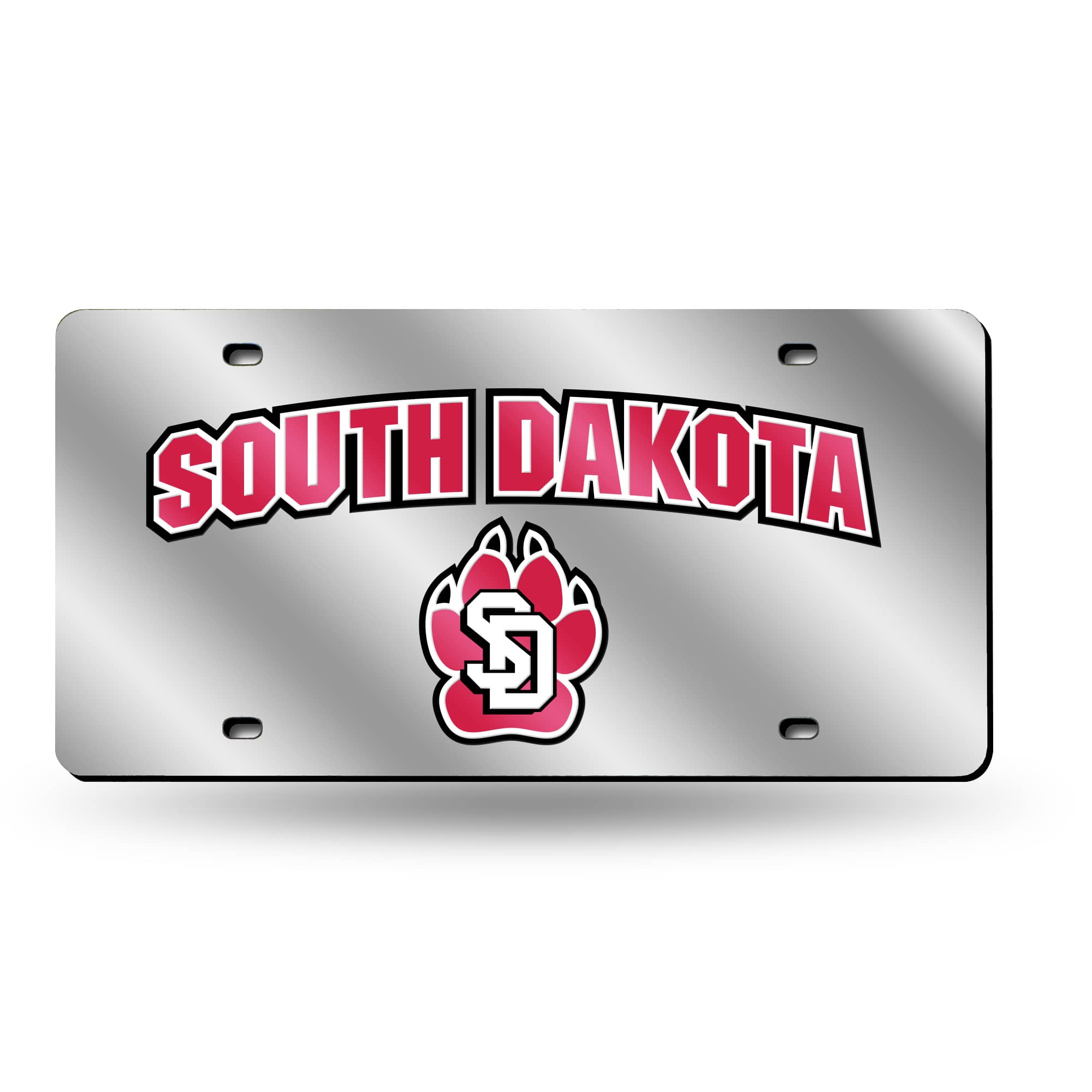 Rico Industries - South Dakota Coyotes Acrylic License Plate Laser Tag - Multi