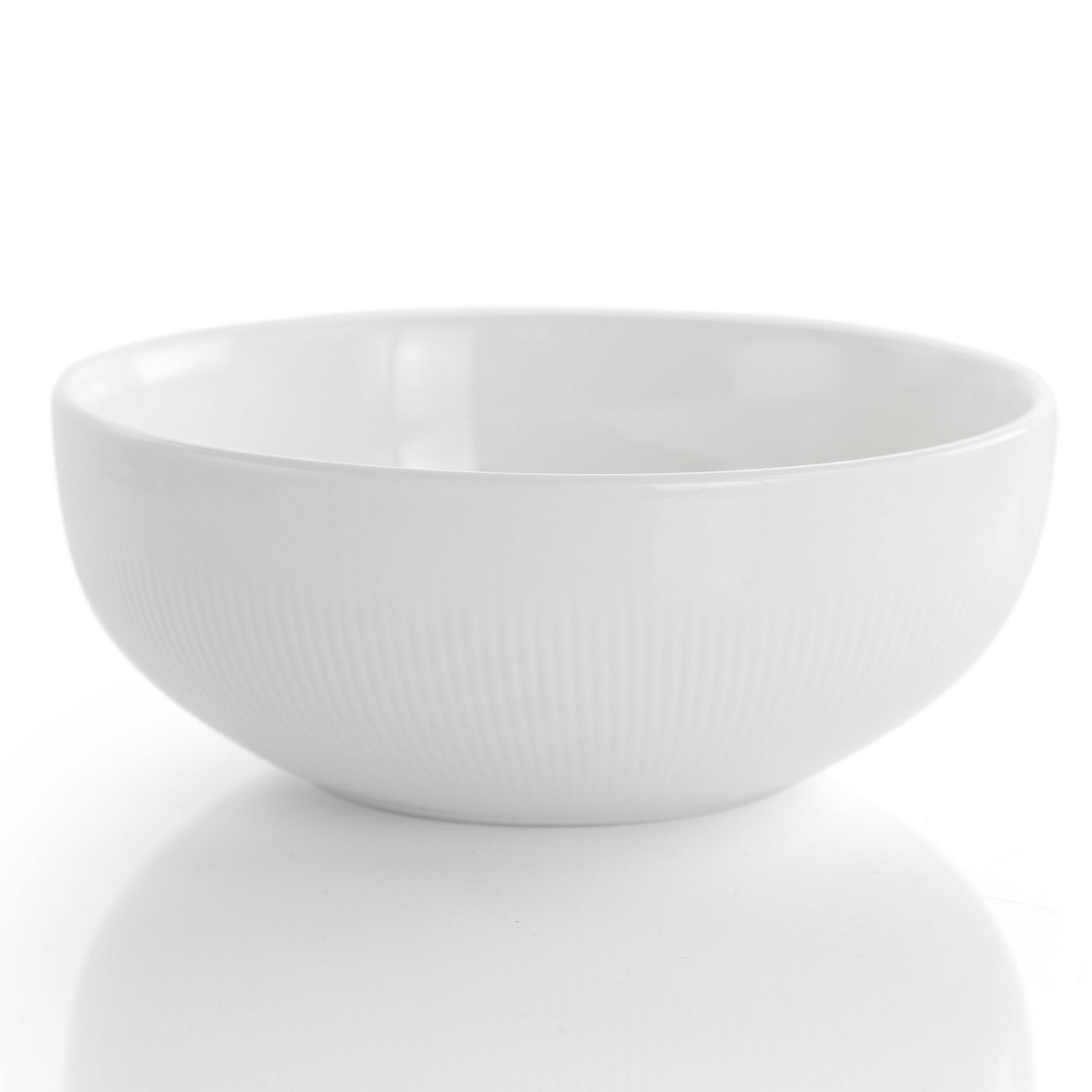 Alt View 3. Elama - Elama Pallene 20 Piece Porcelain Dinnerware Set in White - White.