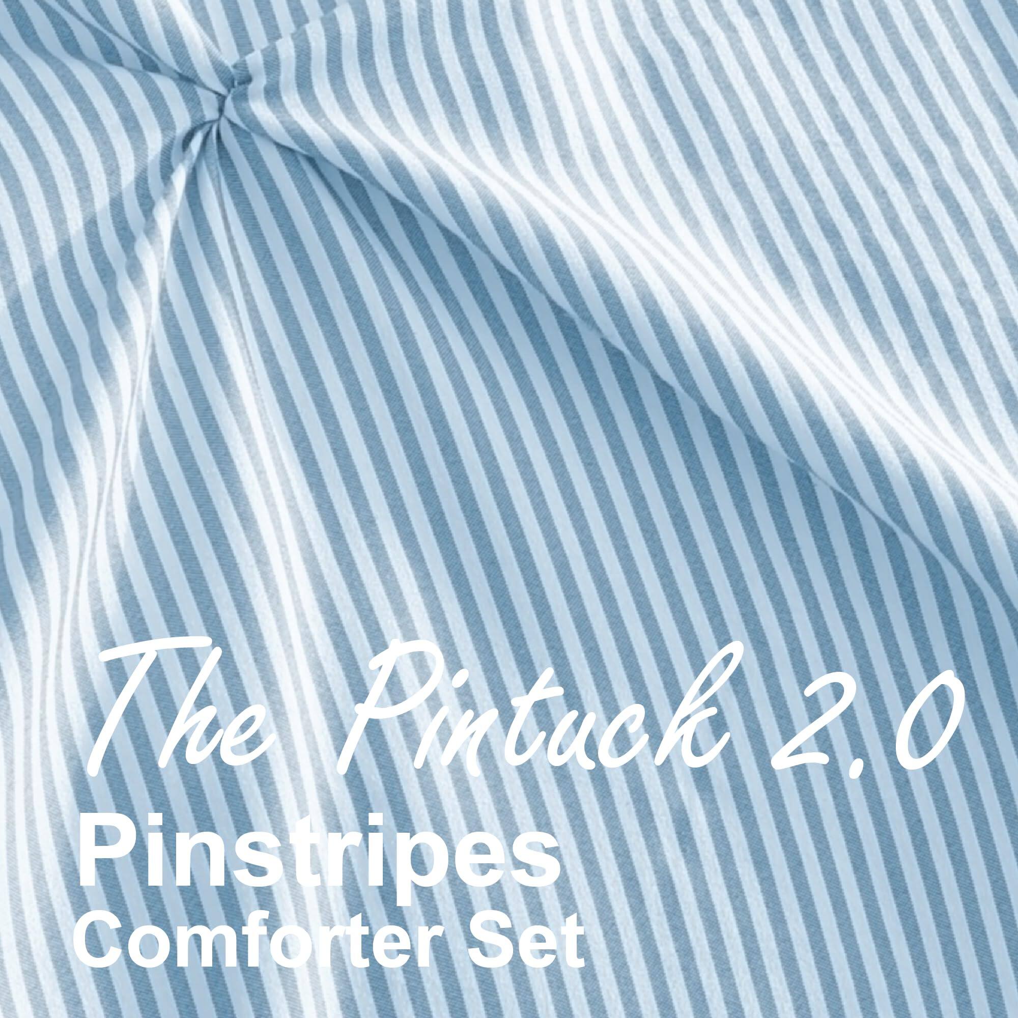 The Pintuck 2.0 Pinstripes Comforter Set