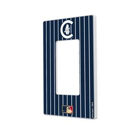 Keyscaper - Chicago Cubs 1911 Cooperstown Pinstripe Single Rocker Light Switch Plate - Multicolor