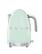 Front. SMEG - KLF04 7-Cup Variable Temperature Kettle - Pastel Green.
