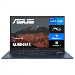 ASUS - Refurbished Excellent - Vivobook 14 Laptop 14.0 FHD Display (i7-1355U, 12GB, 512GB SSD, Intel Iris Xe, WiFi 5, Win 11 Home) - Quiet Blue