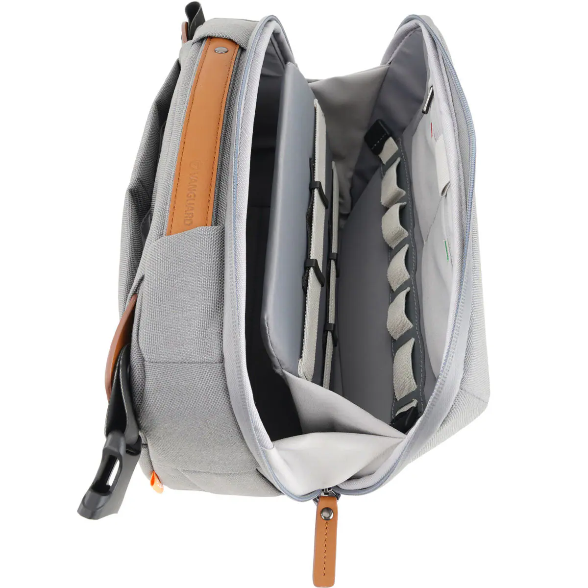 Alt View 4. Vanguard - Vanguard Veo City CB29 Cross-Body Bag, Medium, Gray.