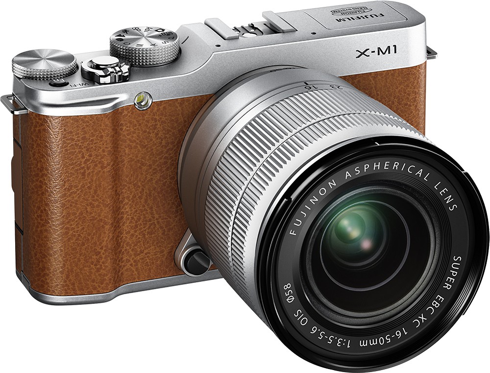 Best Buy: Fujifilm X-M1 Mirrorless Camera with 16-50mm Lens Brown