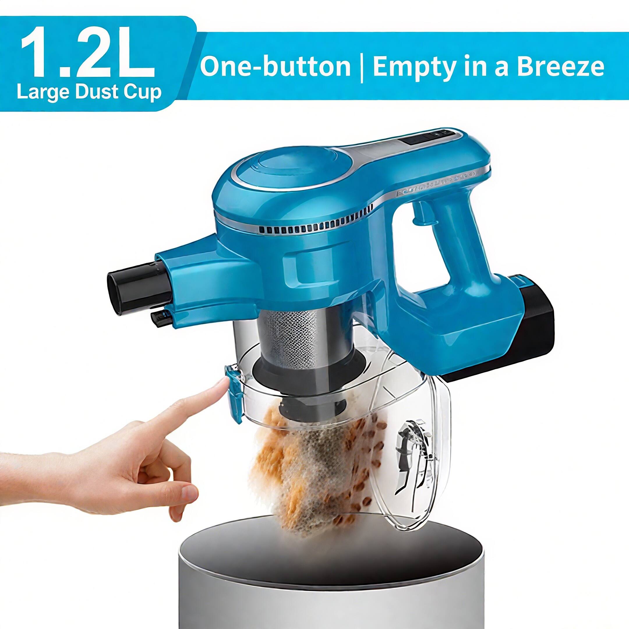 1.2L One-button | Empty in a Breeze Large Dust Cup