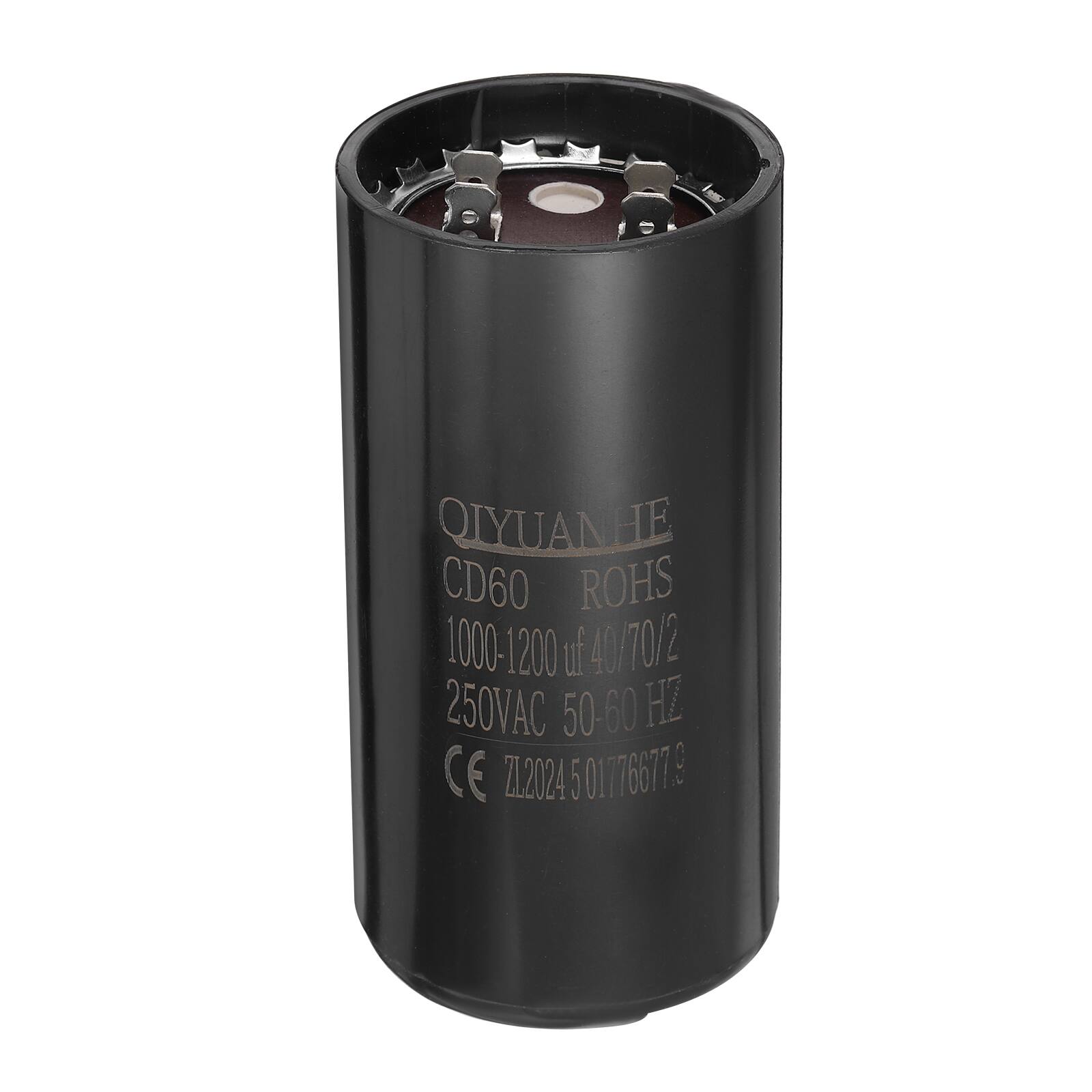 QIYUANHE CD60 ROHS 1000-1200 uf 40/70/2 250VAC 50-60 HZ CE ZL2024 5 01776677 9