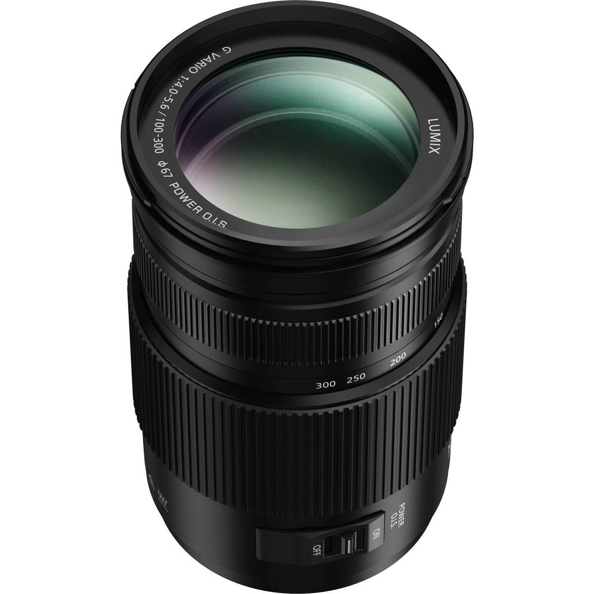 G VARIO 1:4.0-5.6 / 100-300 67 POWER O.I.S.  
LUMIX  
300 250 200  
OFF  
NO  
O.I.S. POWER
