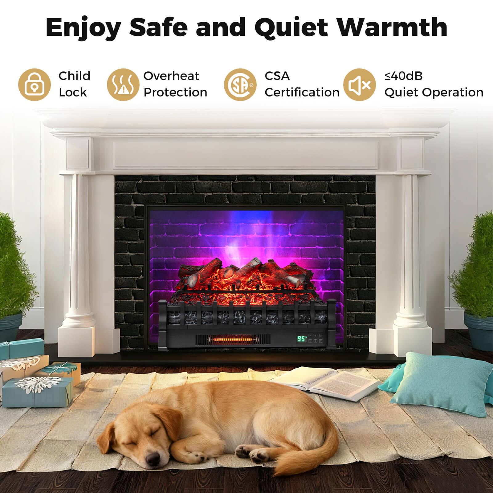 Enjoy Safe and Quiet Warmth

- Child Lock
- Overheat Protection
- CSA Certification
- ≤40dB Quiet Operation